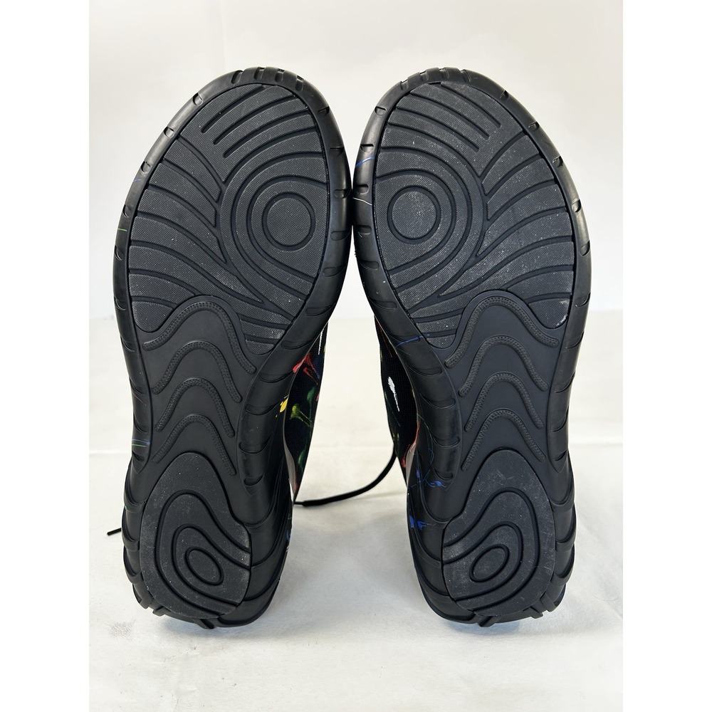 Soulsfeng Sneakers Running Shoes Men's Sz 15.5 Black Olympic Spray Paint Splash - Picture 9 of 16